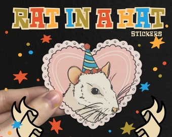 Birthday Rat Sticker