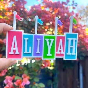 Disney Custom Personalized Desk Name Sign-Unique Teacher Desk Plaque -Perfect Graduation Gift - Custom Name nursery name sign