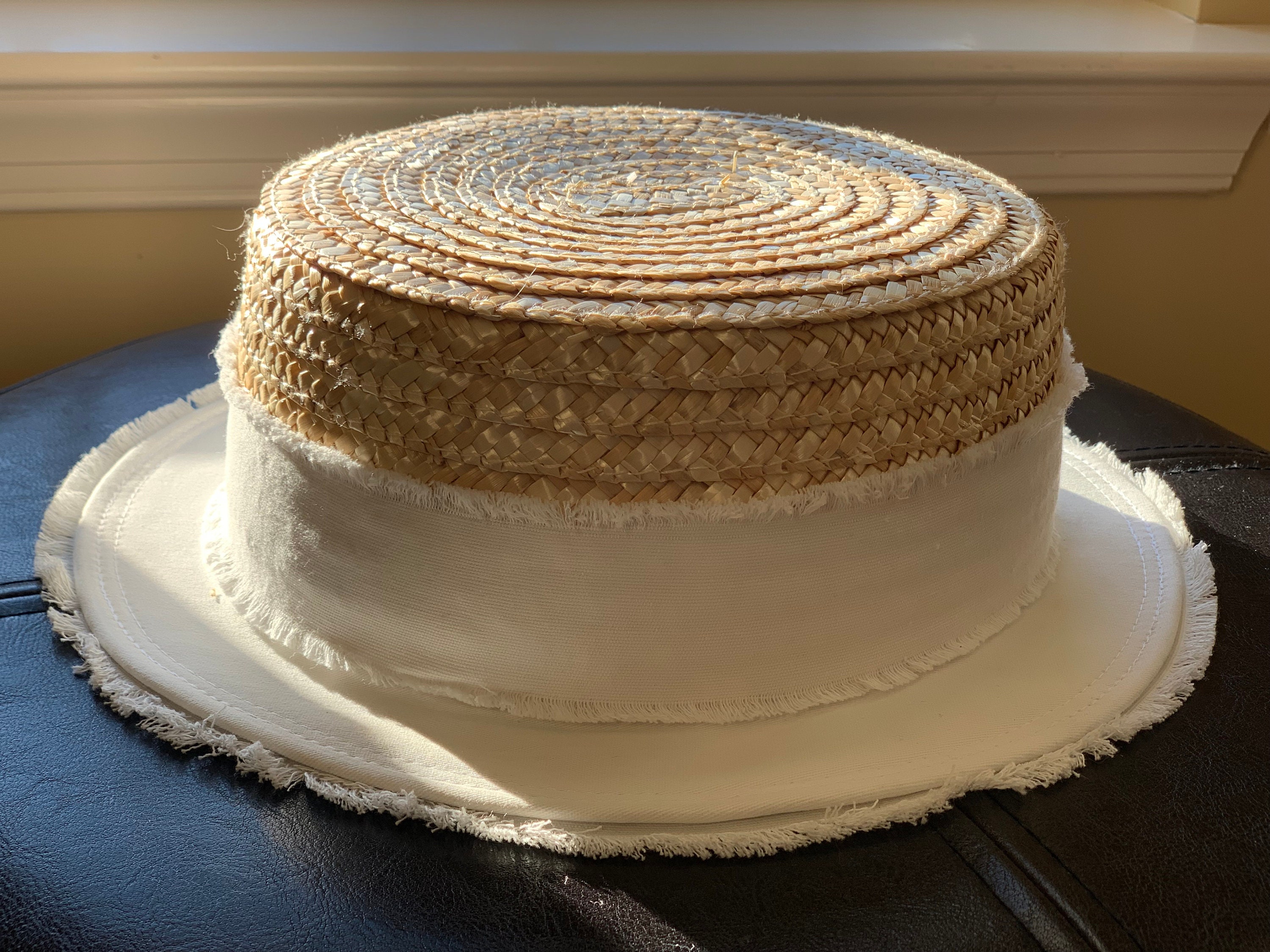 Short Brim Straw Boater Hat Boater Hat 