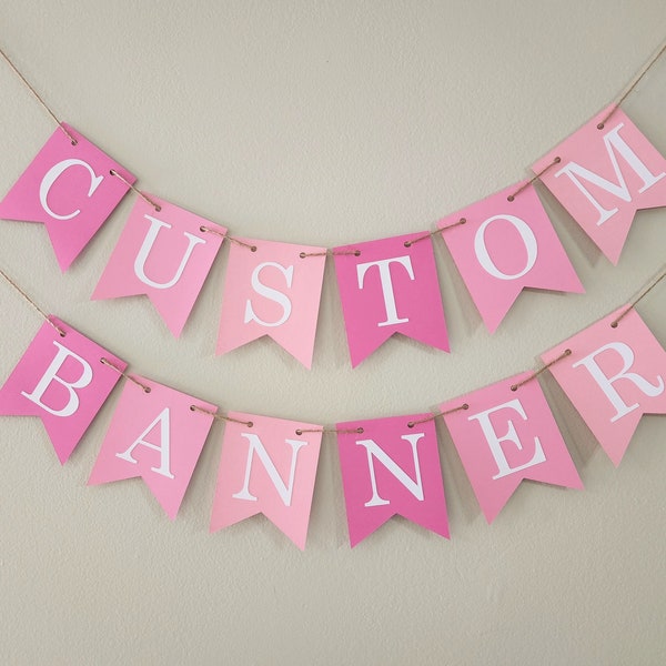 Custom banner, personalized banner, birthday custom banner, baby shower custom banner