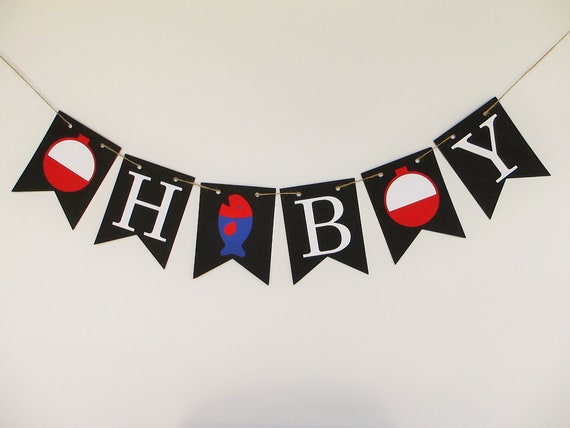 Oh Boy Baby Shower Banner, Fishing Theme Baby Shower, Baby Shower  Decorations, Gender Reveal Banner, Fishing Party Decorations, Oh Boy Sign 