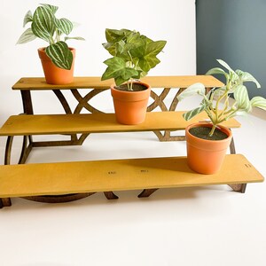 Mini Wooden Tiered Shelf
