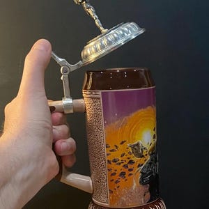 Vintage Boba Fett Beer Stein Mandalorian Pewter Action Figure Lid Limited Edition Numbered #2019 of 3,000 image 16