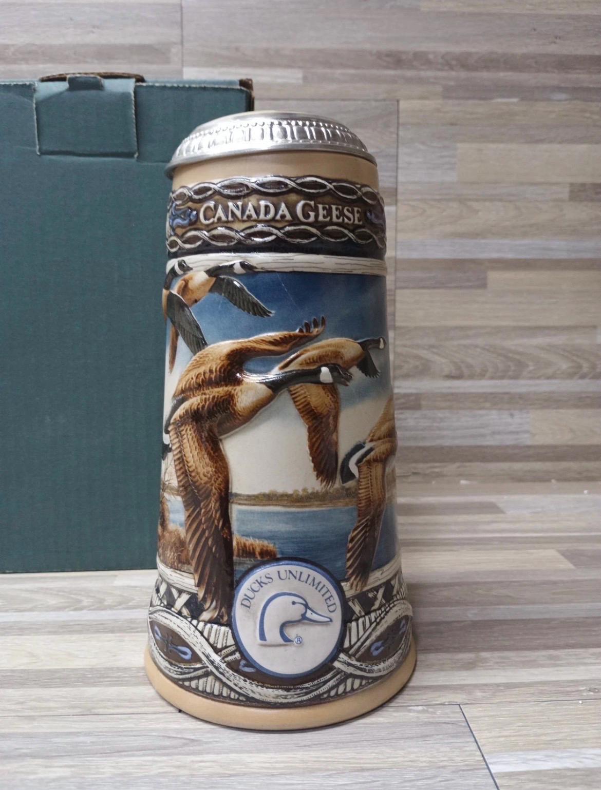 Vintage Canada Goose Beer Stein Ducks Unlimited Waterfowl of North
