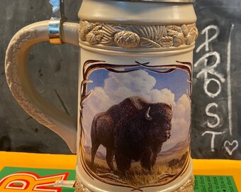 Buffalo American Bison Beer Stein