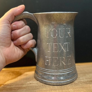 Personalized Stainless Steel Beer Tankard, 36oz Engraved Groomsman Gift image 4