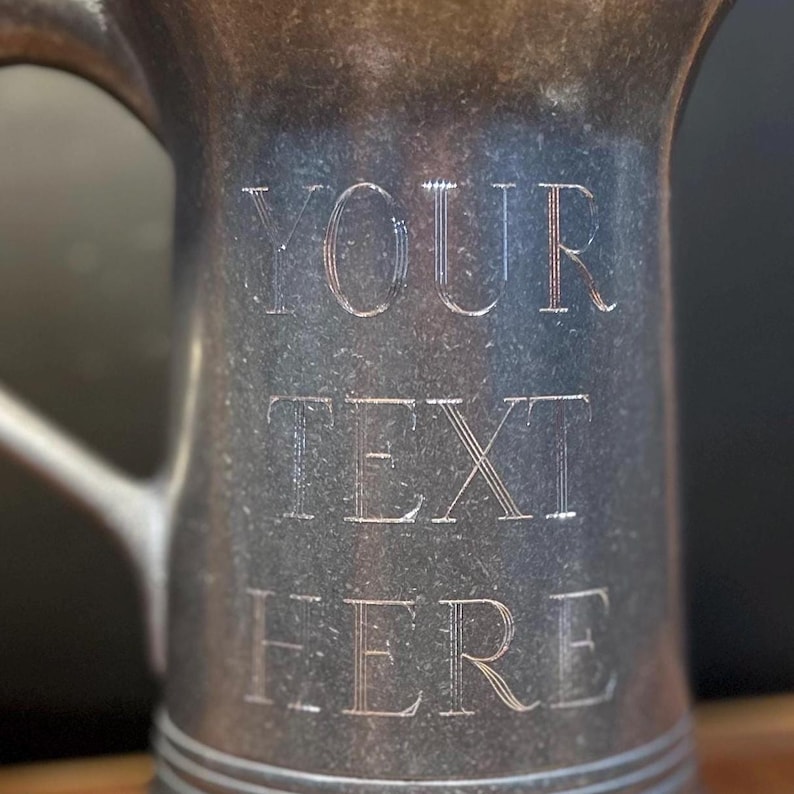 Personalized Stainless Steel Beer Tankard, 36oz Engraved Groomsman Gift image 3
