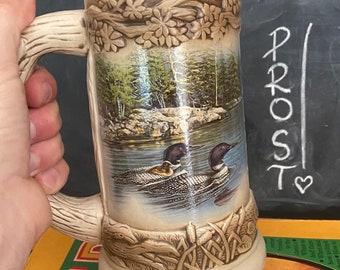 Canadian Loon Beer Mug | James A. Meger Art Loon Beer Mug