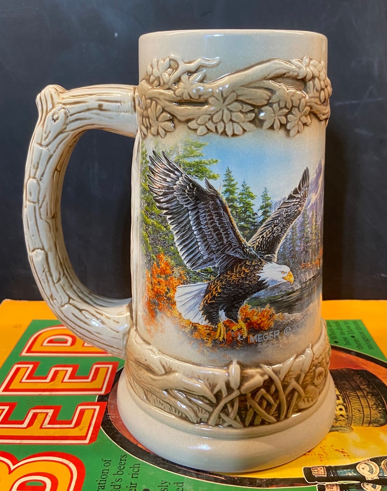 Bald Eagle Beer Mug James A. Meger Wildlife Art Etsy