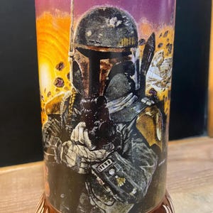 Vintage Boba Fett Beer Stein Mandalorian Pewter Action Figure Lid Limited Edition Numbered #2019 of 3,000 image 2