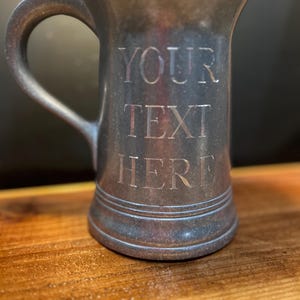 Personalized Stainless Steel Beer Tankard, 36oz Engraved Groomsman Gift image 2