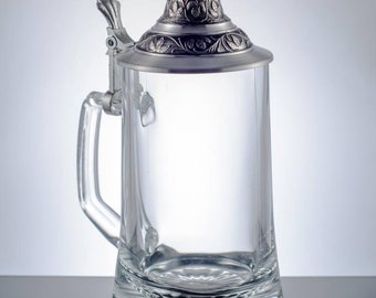 Personalized Glass Starbottom Beer Stein Custom Beer Stein Award Trophy Gift