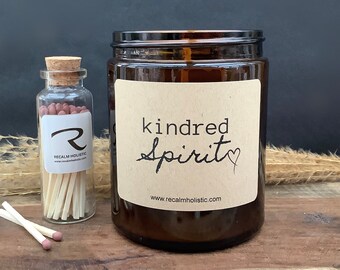 Kindred Spirit Candle: Aromatherapy Essential Oils, Soy Coconut Wax