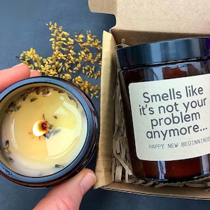 SMELLS LIKE NOT your problem anymore, New Job, Leaving Company, Retirement Gift, Going Travelling, Promotion, Work Colleague Leaving Gift