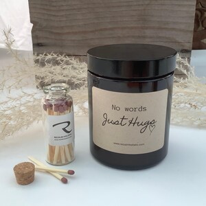 No words just hugs candle, Gift Box for Her Him, Sending you hugs in candle, Thinking of you gifts Gift for friend Get Well Soon Sympathy image 16