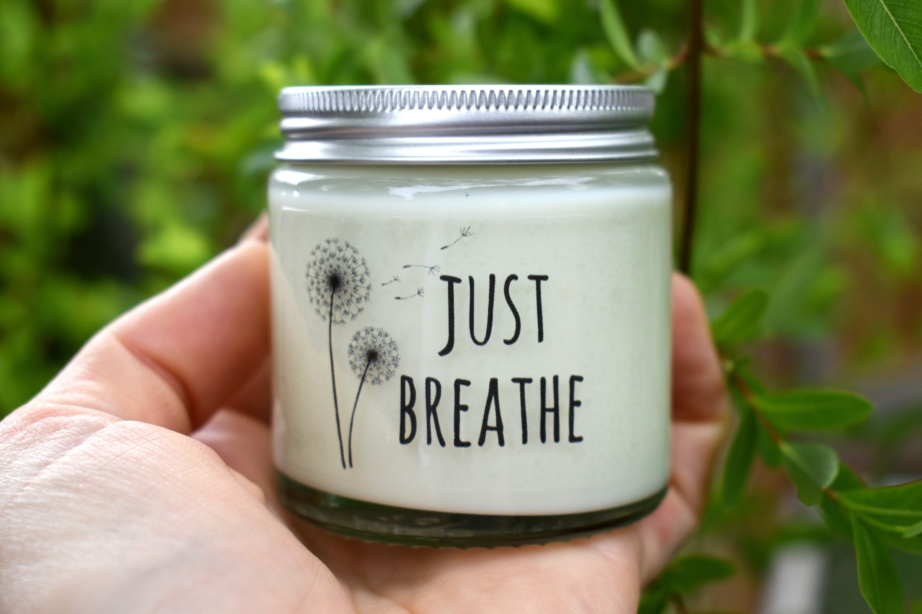 Just Breathe Soy Candle Mindful Moments Candle Care Gift Etsy UK