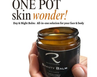 ReCalm Beauty Balm: 100 % naturlig ansiktskräm - Känslig hud, Massagebalsam, Dagbalsam, Nattbalsam, Allt-i-ett-balsam, Ansikts- och kroppsbalsam