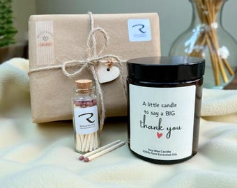 Thank You Candle, thank you gift teacher friend mum colleague neighbour grandma, thank you gift, leaving gift candle thank you looking after
