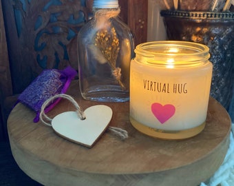 Virtual Hug, Huggee, Hug in the Post, THINKING OF YOU gift, Hug Candle, Hug Gift, Supportive Gift