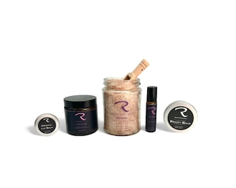 RECALM Aromatherapy Gift Set / SPA Gift Box for her / pamper hamper self care set / Scented Soy Candle / Aromatherapy Spa Gift Box / MUM