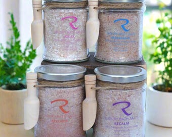 Magnesium Bath Salts: Muscle ache relief, Epsom salt Soak, Aromatherapy Gift, Muscle Ache Relief, Relaxation Gift, Sleep Aid Salts, Handmade