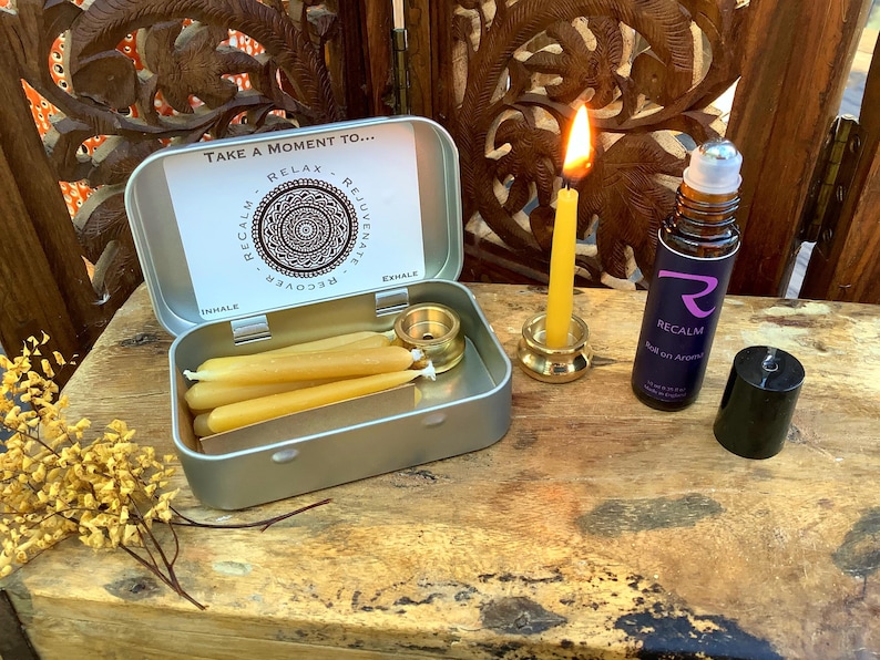 Retirement Gift, Divorce Gift, Breakup Gift, Thinking of you Gift, Destress, Anxiety Relief, Meditation, Birthday Gift, Christmas Gift, Unique Gift, Special Gift, Amazing Gifts, ReCalm Holistic, Essential Oils, Roll on Essential Oils