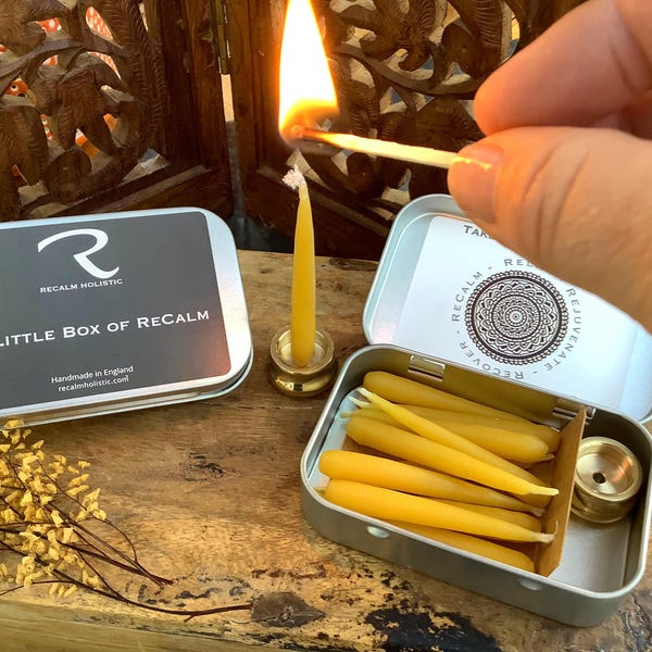 My Little Box of ReCalm® Candle Gift Set, Self Care, Mindful Moments, Mindfulness, Unique Gift, Friend Birthday, Meditation, Thinking of you