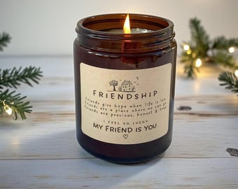 Aromatherapy Candle for friend, Thank you gift for friend, Birthday Gift for Friend, Relaxation Gift for Friend Birthday, Best Friend Gift