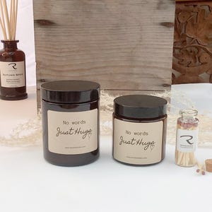 No words just hugs candle, Gift Box for Her Him, Sending you hugs in candle, Thinking of you gifts Gift for friend Get Well Soon Sympathy image 17