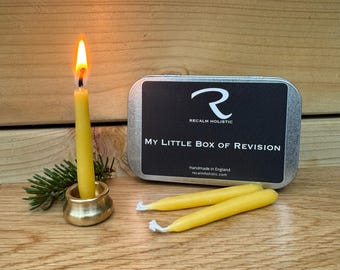 Student Exam Revision Gift Box, Pomodoro Study Timer Beeswax Candles, GCSE University Good Luck Gift, Mindfulness Focus Wellness Kit