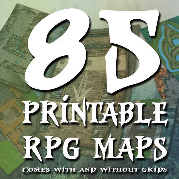 85 TTRPG Battle Maps • Dungeons & Dragons • Pathfinder • Daggerheart • Terrain • 5E • Sidequests • DND • Fantasy • Game Master • RPG