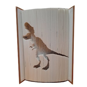 Book Folding Pattern - Dinosaur - Tyrannosaurus Rex - 242 Folds - 484 ...