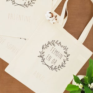 Totes Bag Personnalisés, EVJF, Demande Témoin, Mariage, Naissance, Annonce bild 4