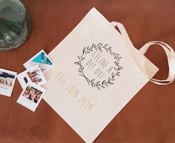 Totes Bag Personnalisés, EVJF, Demande Témoin, Mariage, Naissance, Annonce