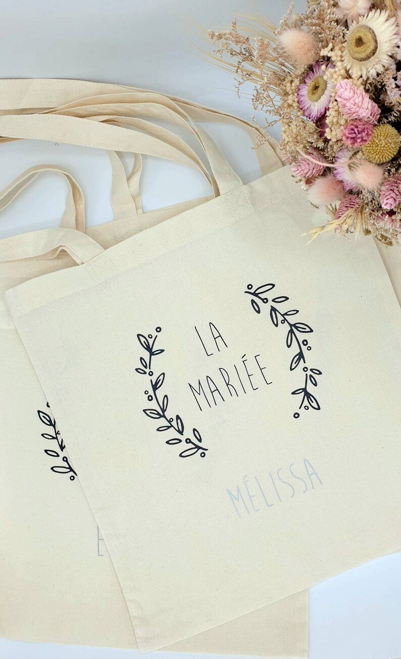 Totes Bag Personnalisés, EVJF, Demande Témoin, Mariage, Naissance, Annonce bild 8