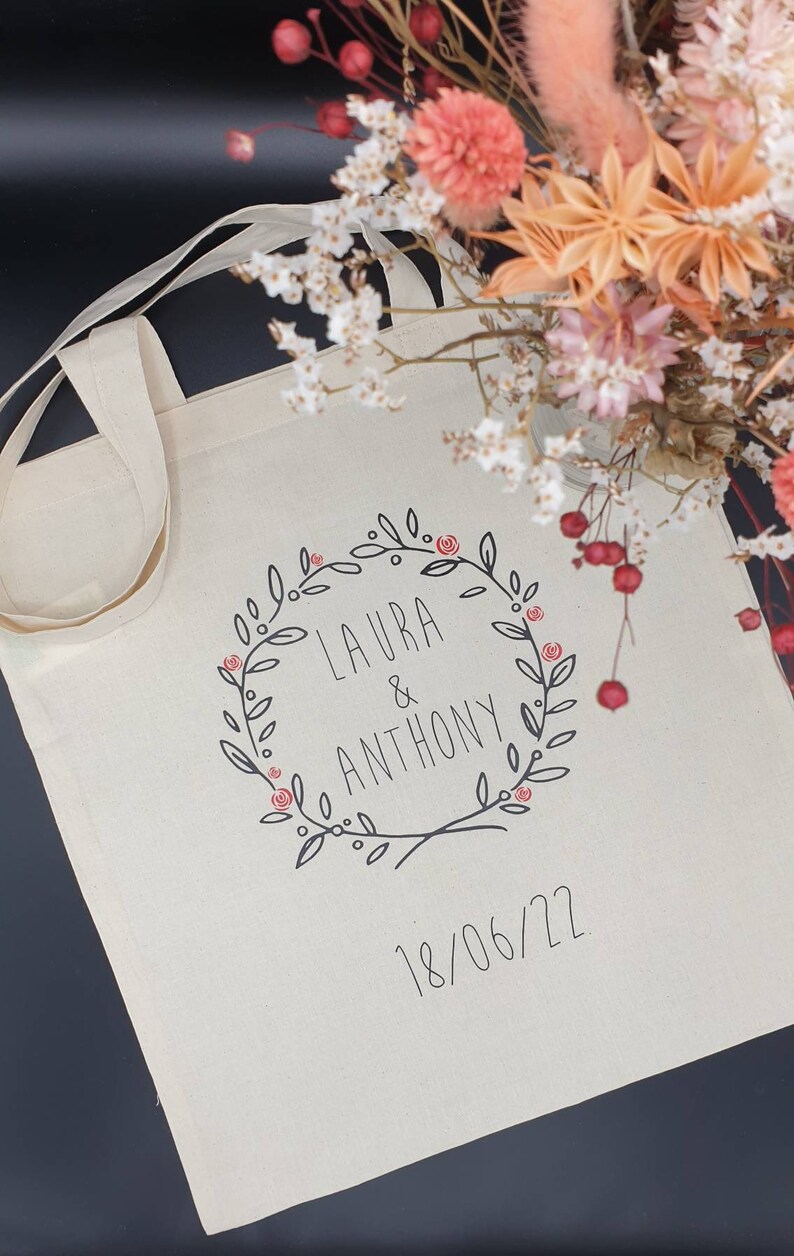 Totes Bag Personnalisés, EVJF, Demande Témoin, Mariage, Naissance, Annonce bild 3