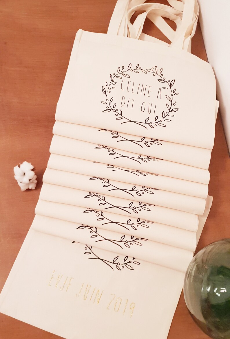 Totes Bag Personnalisés, EVJF, Demande Témoin, Mariage, Naissance, Annonce bild 9