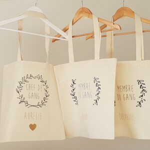 Totes Bag Personnalisés, EVJF, Demande Témoin, Mariage, Naissance, Annonce bild 5