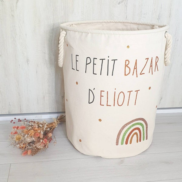 Panier Arc en Ciel - Rangement chambre d'enfant