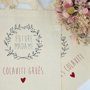 Totes Bag Personnalisés, EVJF, Demande Témoin, Mariage, Naissance, Annonce bild 2