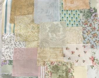 Botanic Neutrals, fabric inspiration pack for hand stitching projects.