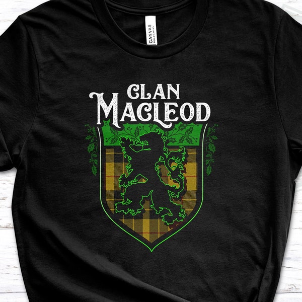 MacLeod Red Tartan Polo Shirt - Royal Coat Of Arms Style