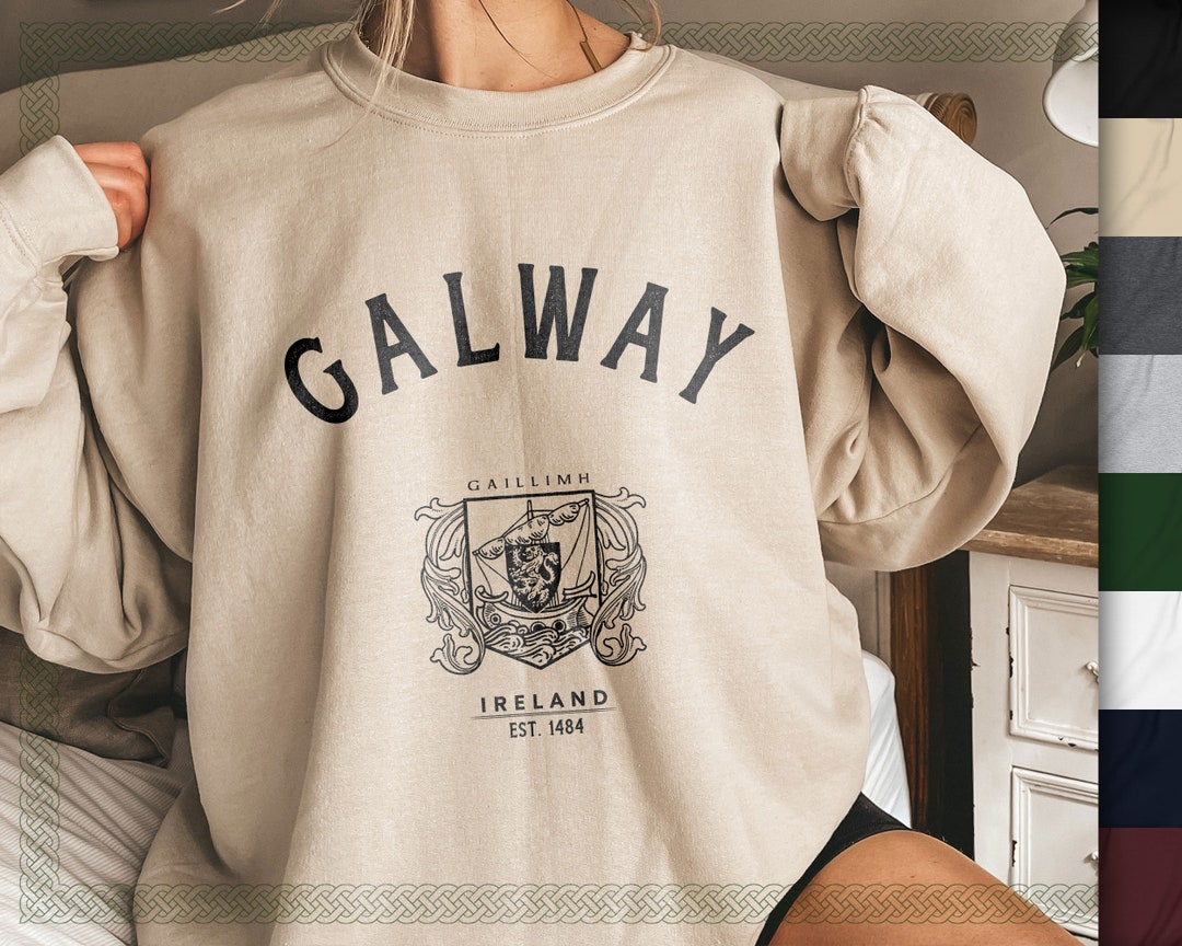 Galway Ireland Baggy Sweatshirt Soft and Comfortable Crewneck - Etsy