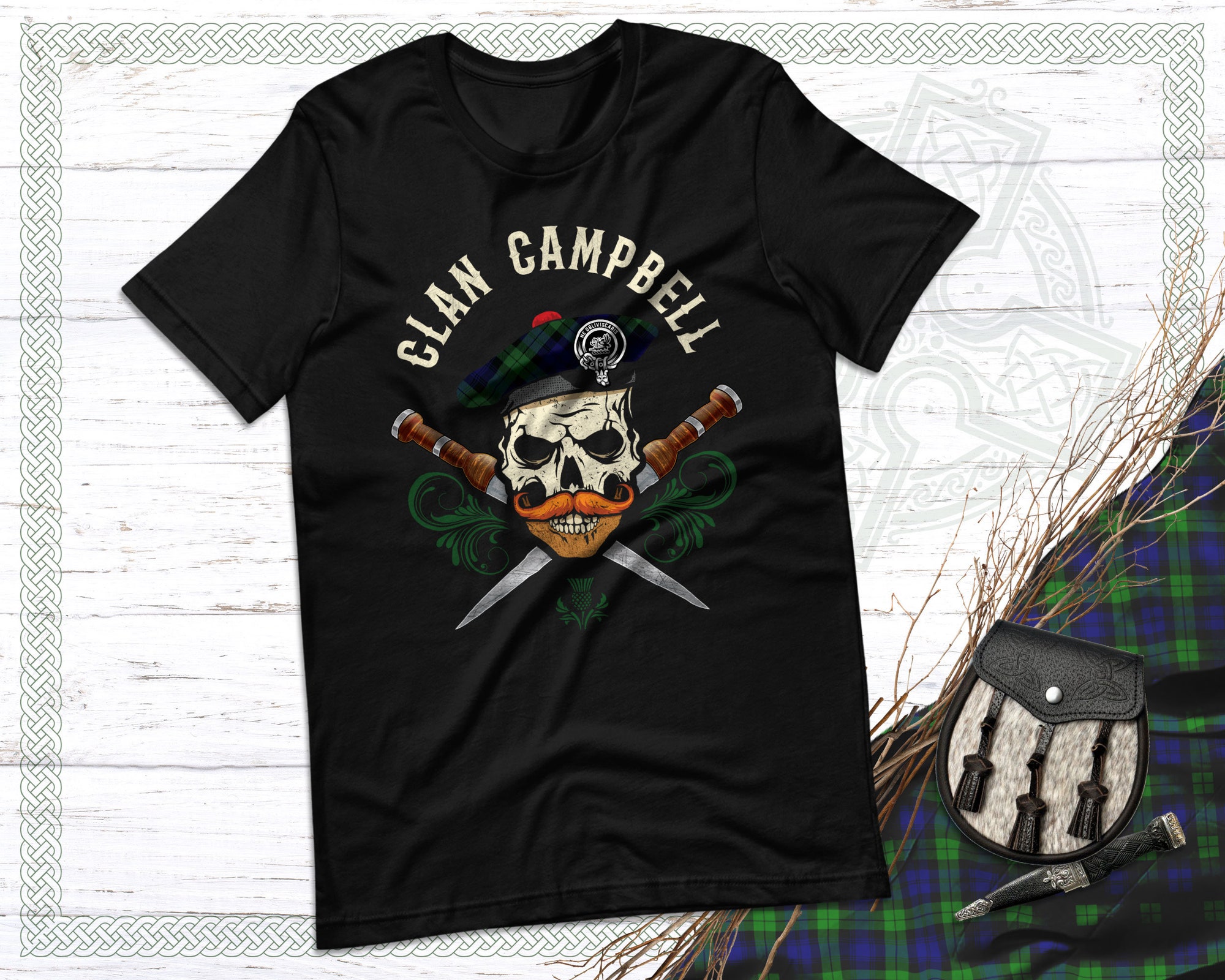 Discover Clan Campbell Scottish Tartan T Shirt
