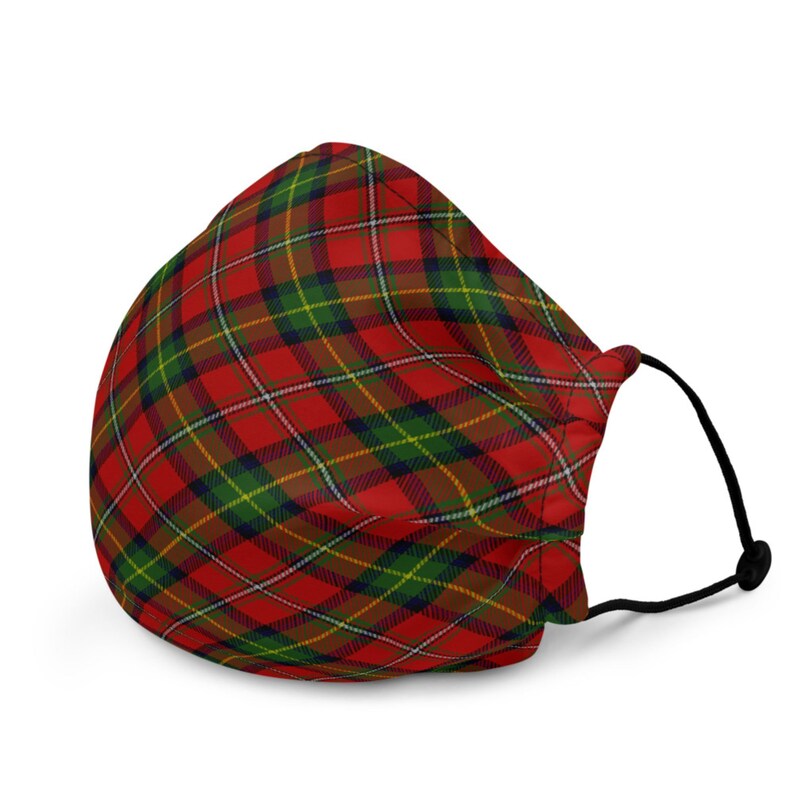 Scottish Clan Bruce Tartan Fabric Face Mask // Unisex Face Etsy