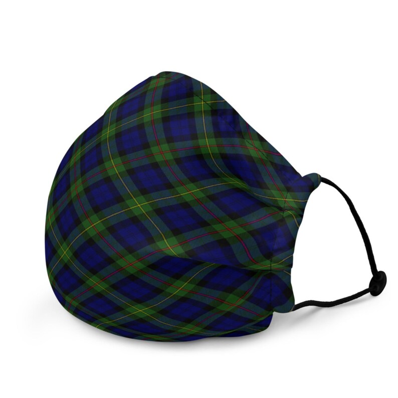 Scottish Clan Macewan Tartan Fabric Face Mask // Unisex Face Etsy