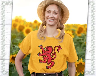 Lion Rampant skotsk flagga T-shirt – Royal Standard, Heritage Design