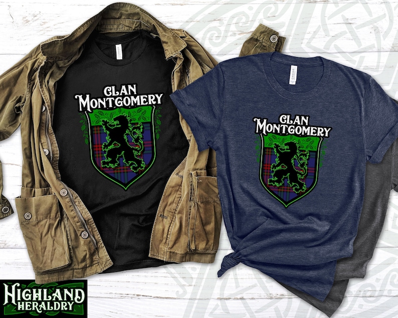 Montgomery Ancient Tartan Crest 2D T-shirt - Never Underestimate Style