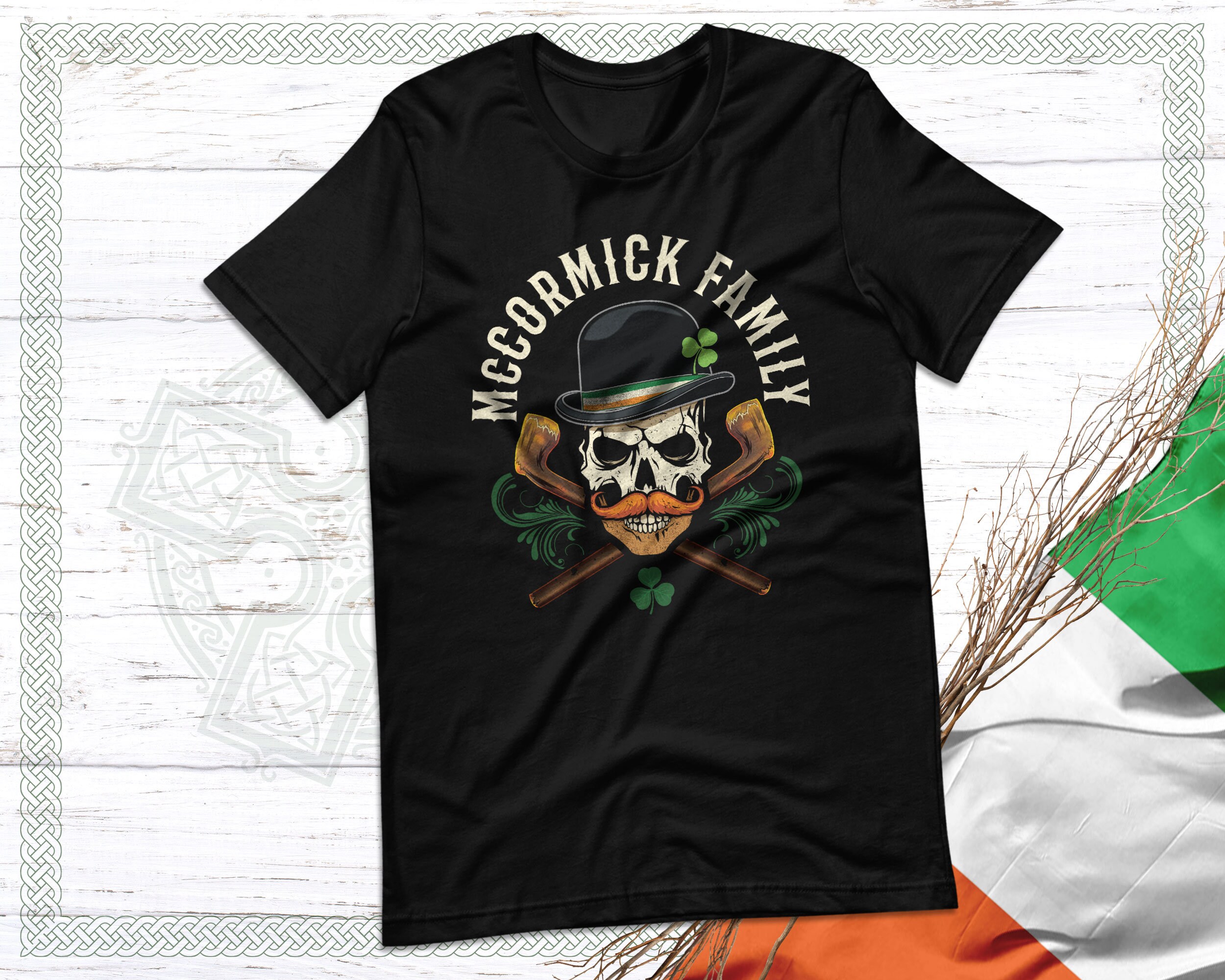 Mccormick Family Irish Unisex Tshirt Mccormick Clan Etsy