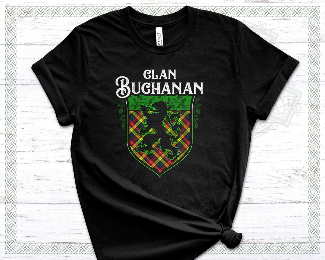 Buchanan Modern Tartan T-Shirt - Lion & Thistle Style